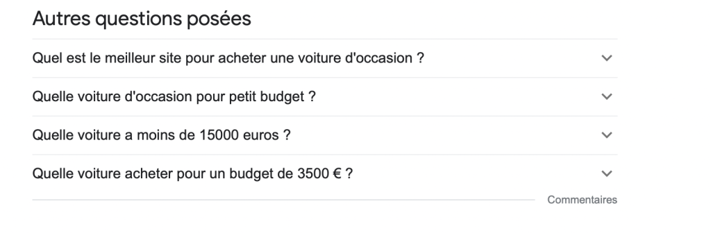 Astuce mots-clés